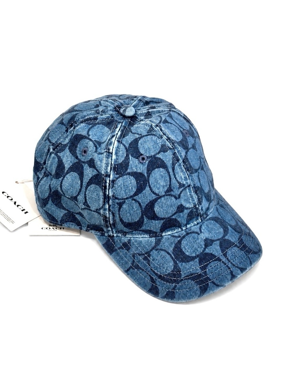 COACH Signature Denim Baseball Hat NWT
